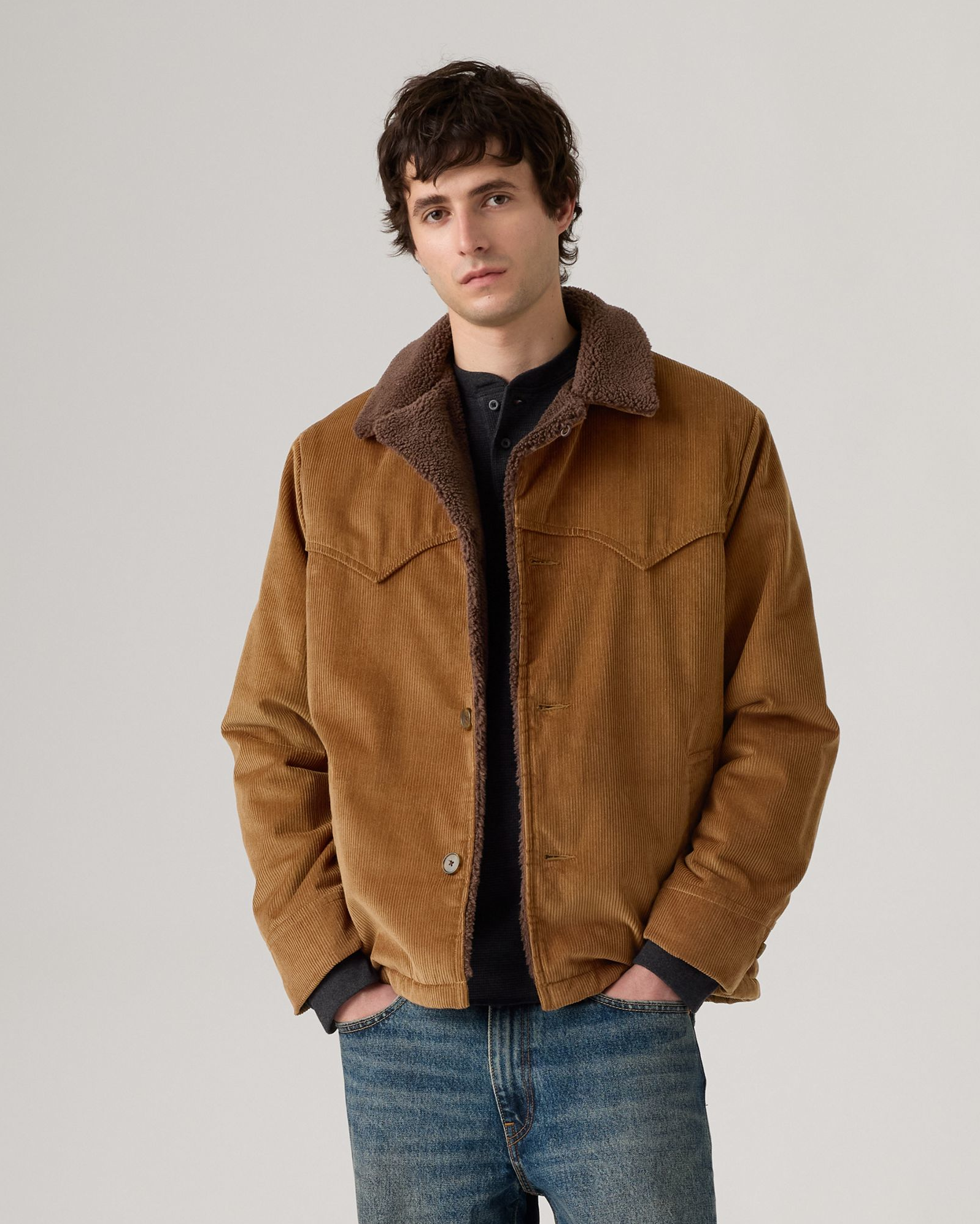 Levi's® Durham Cozy Short Coat - Bison