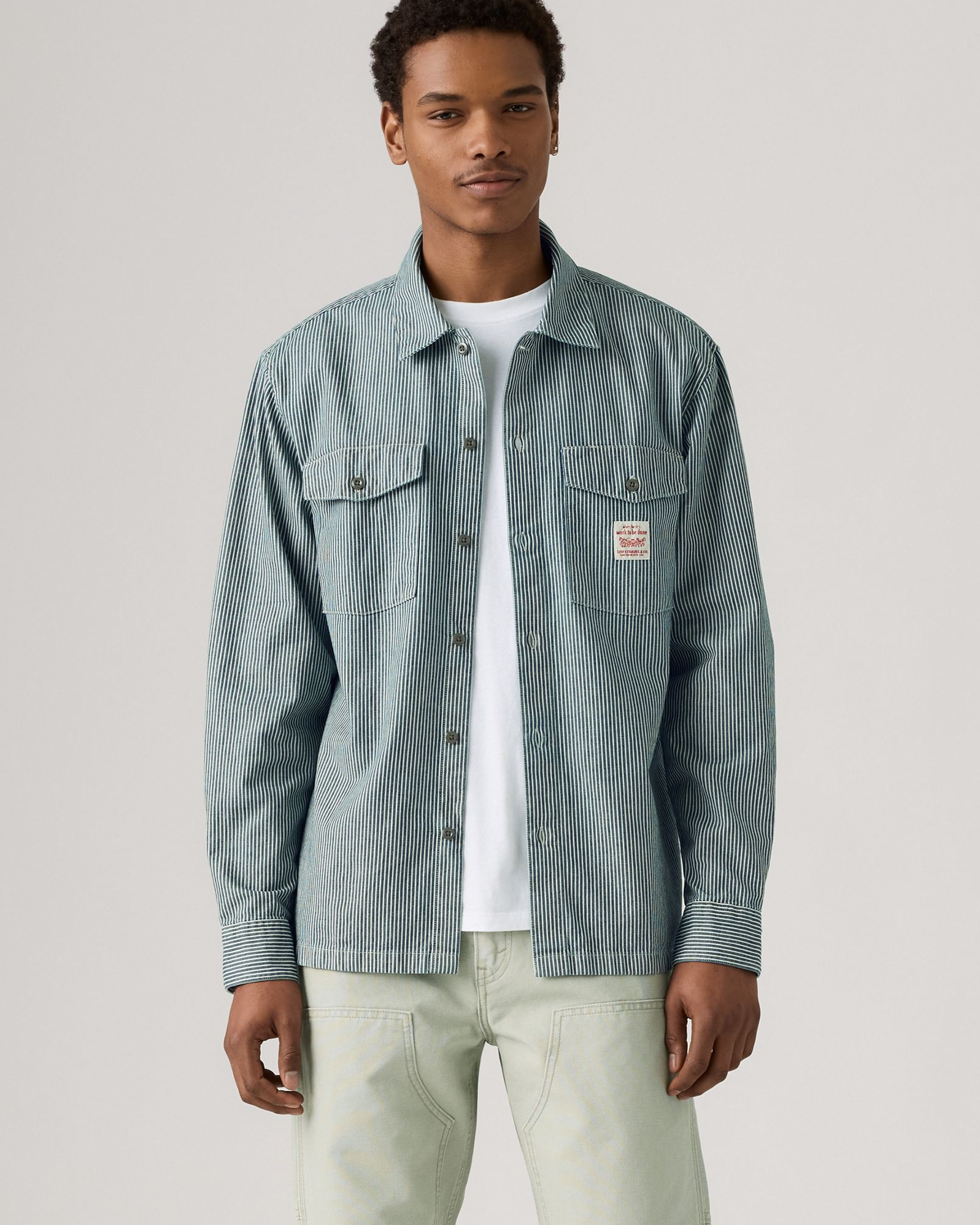 Levi's® Workwear L/S Worker Shirt - Washington Stripe II