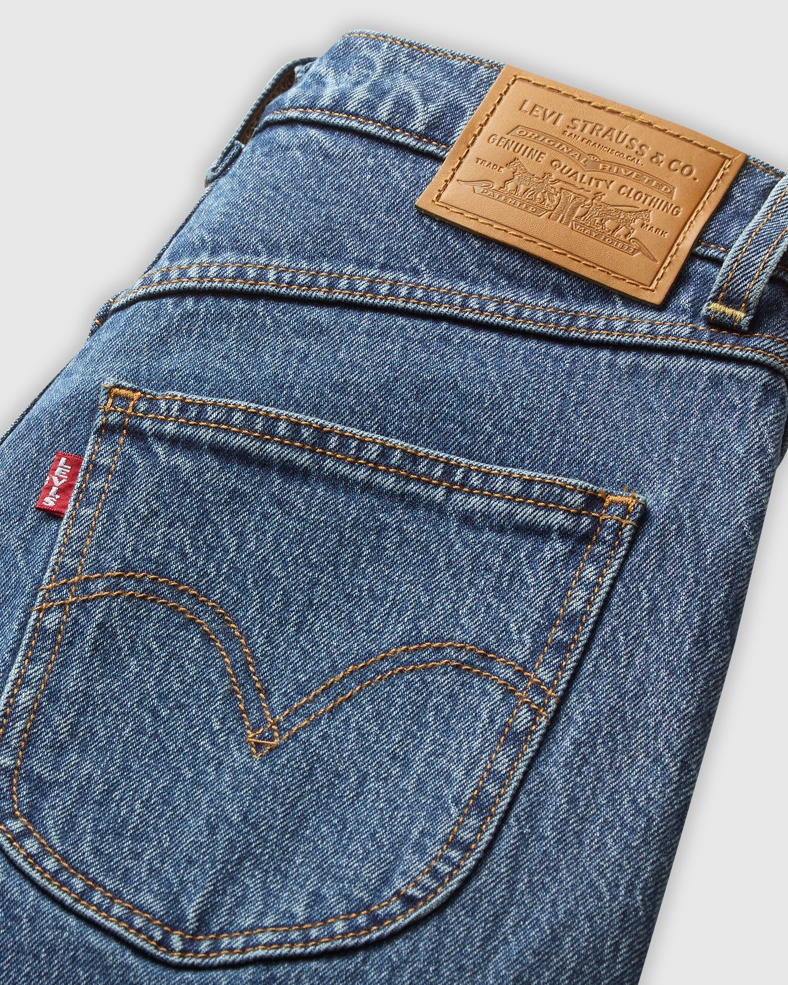 Pantaloncino Donna Levi's® Ribcage W In Denim Stonewash, Vita Alta