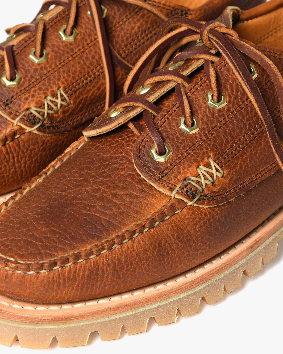 Yuketen Angler Moc w/ Lug Sole Shoe - BK Grizzly