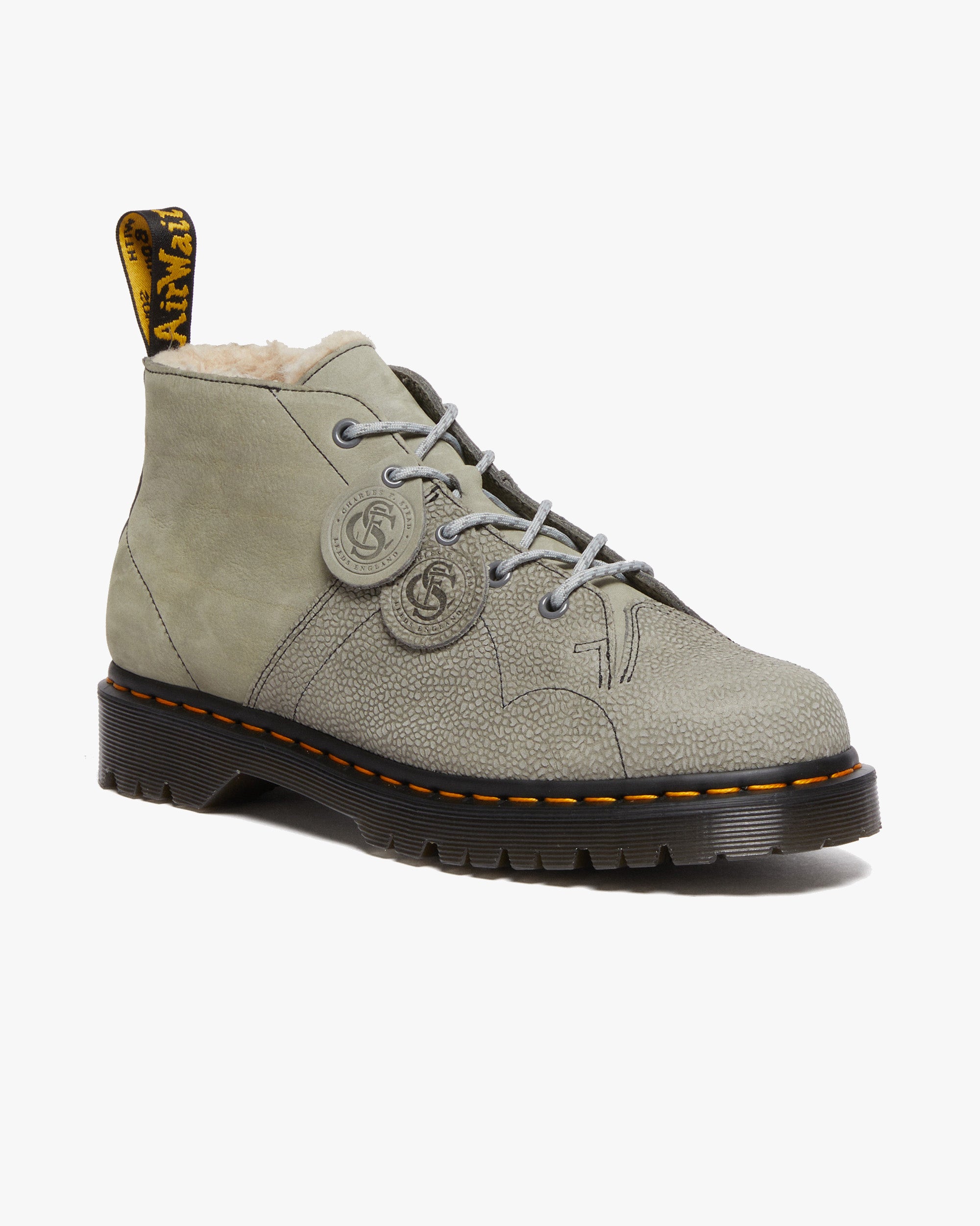 Dr Martens Archive Church Nubuck Pebble Leather Monkey Boots Mid G