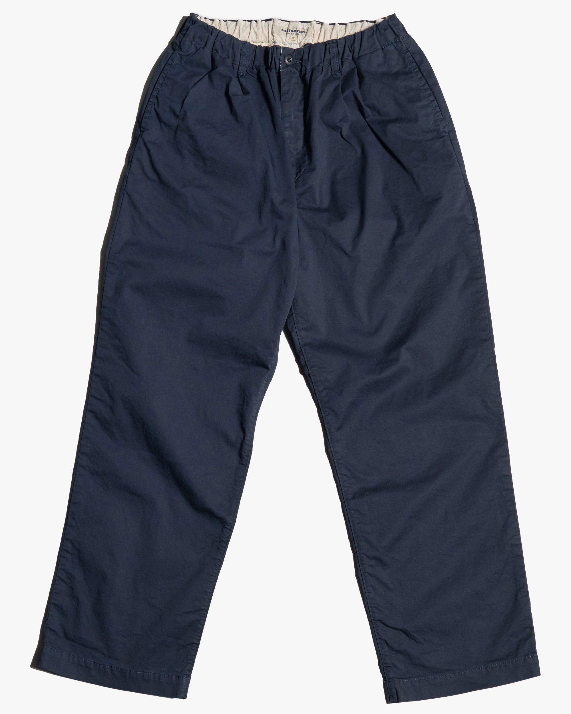 FOB Factory F0549 Stretch Twill Easy Pants - Navy