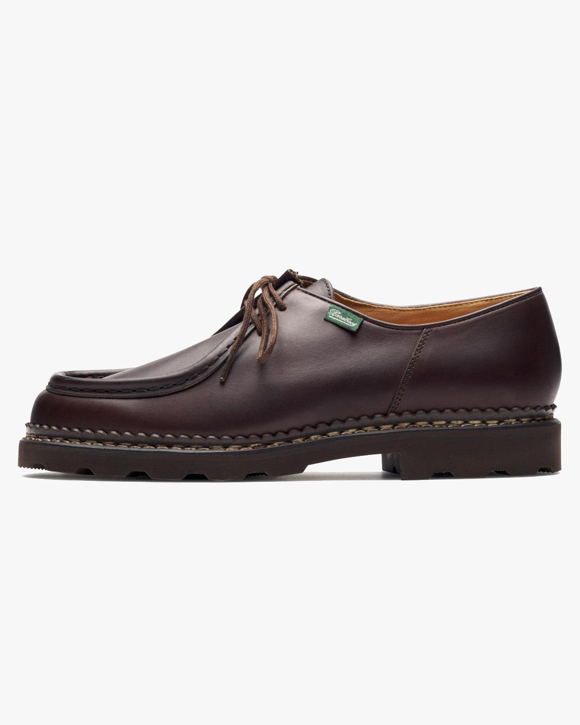 Paraboot Michael Piped Seam Derby Shoe - Lisse Cafe / Marche Marron Paraboot Michael Piped Seam Derby Shoe - Lisse Cafe / Marche Marron