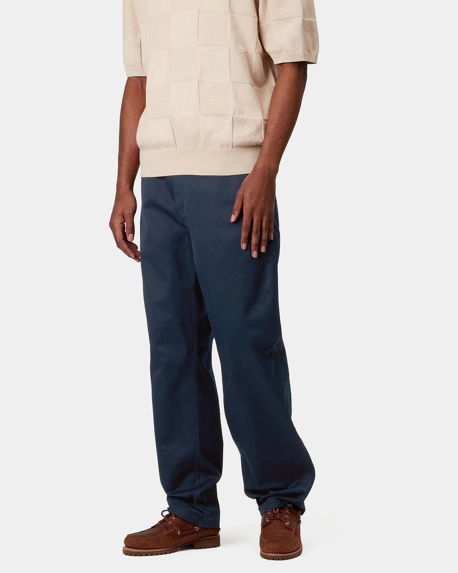 Carhartt WIP Simple Pant Loose Fit Trousers - Ink Rinsed