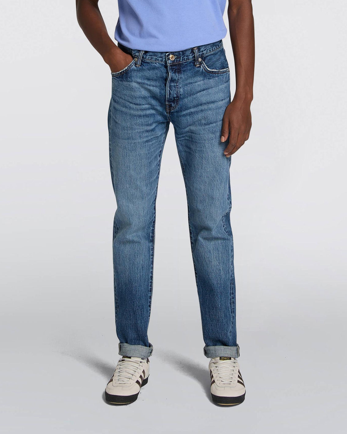 Edwin Made In Japan Slim Tapered Mens Jeans 13.5oz Kaihara Dark Pure