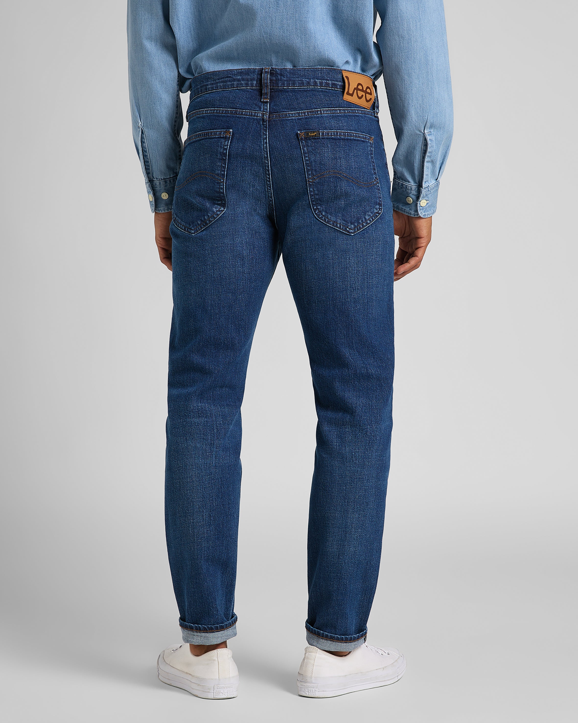 Lee Austin Regular Tapered Mens Jeans Mid Bluegrass JEANSTORE