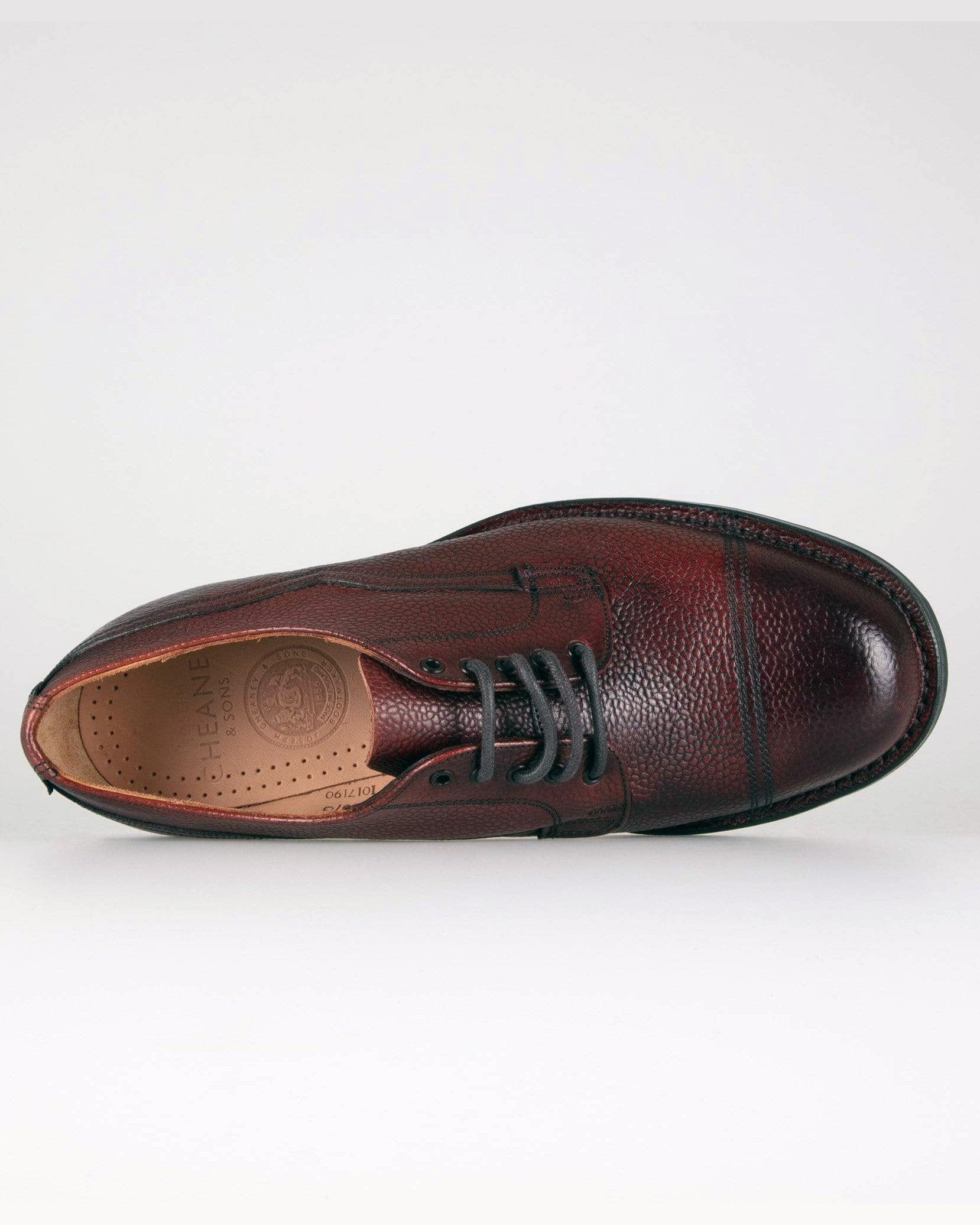 Cheaney Cairngorm II R Country Derby Shoe - Burgundy Grain Leather