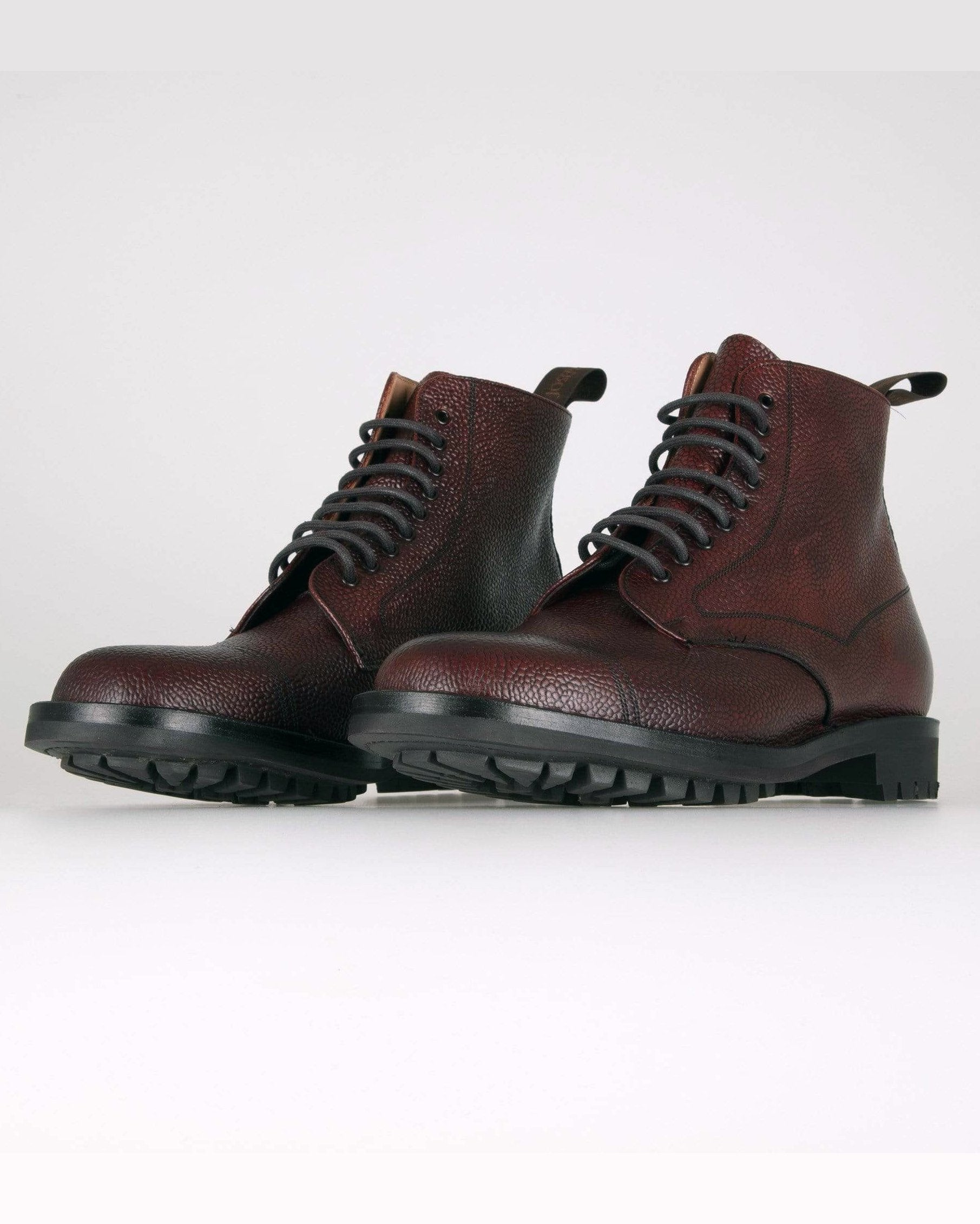 Cheaney Pennine II R Country Derby Boot - Burgundy Grain Leather