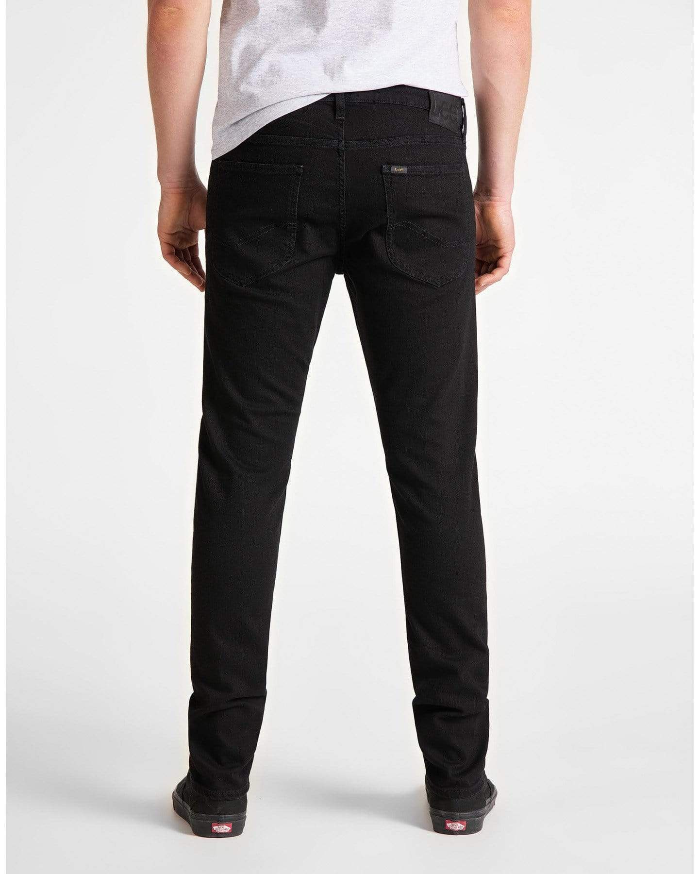 Lee Luke Slim Tapered Mens Jeans Clean Black