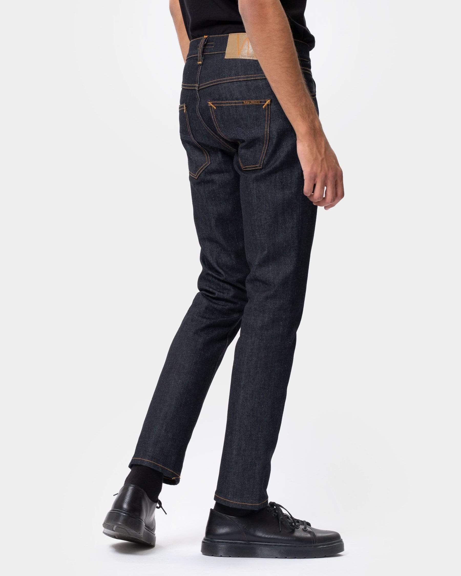 Dry Denim Nudie Jeans Wash Nudie Grim Tim Slim Straight Mens Jeans