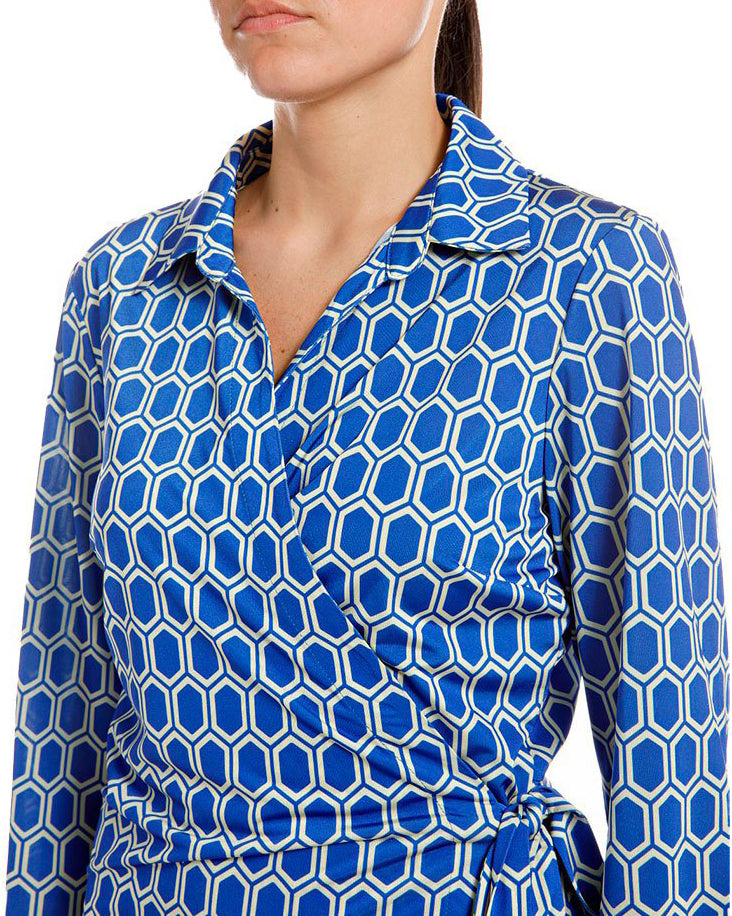 Replay Womens Shirt-Dress - Blue