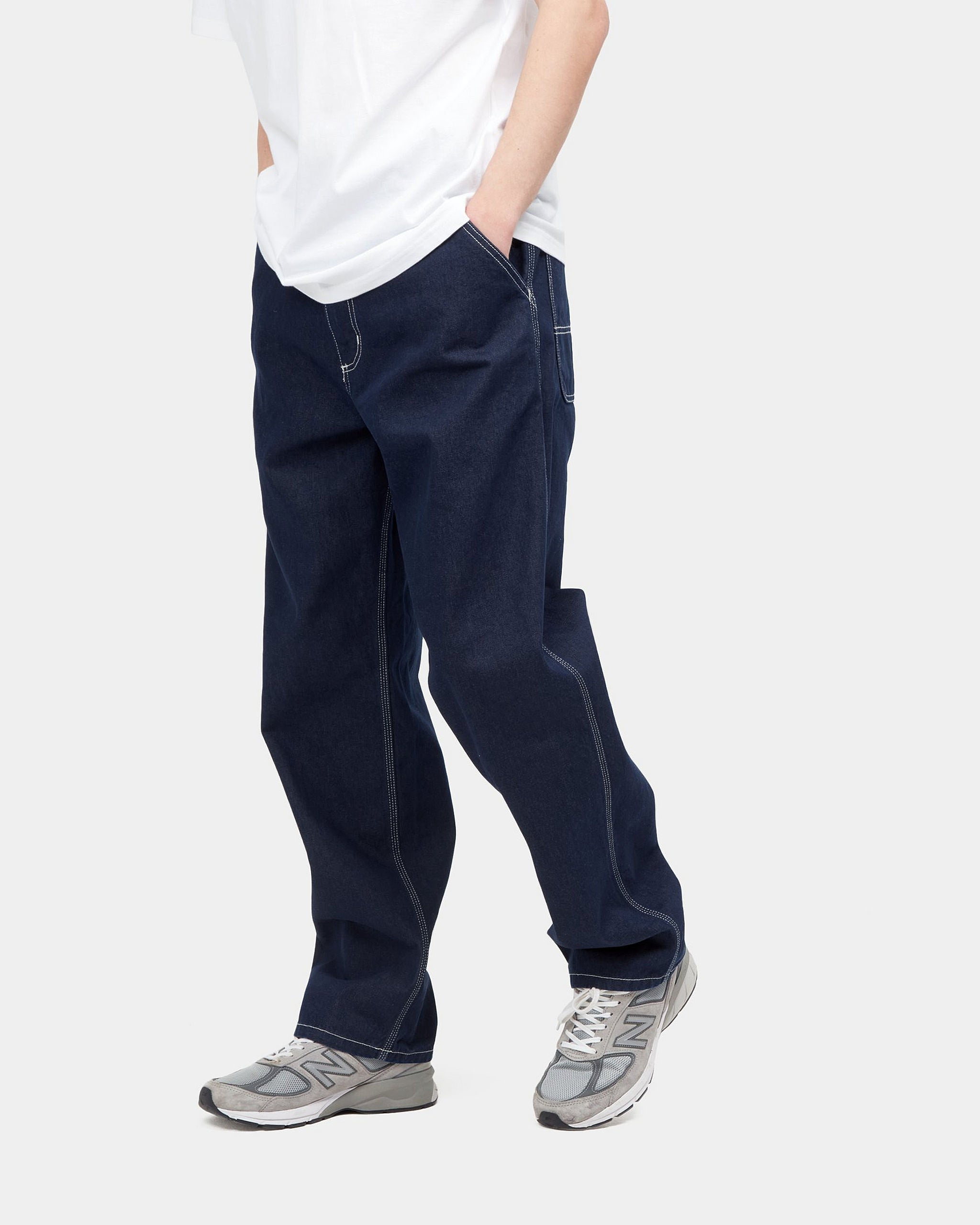 Carhartt WIP Simple Pant Loose Fit Jeans - Blue One Wash