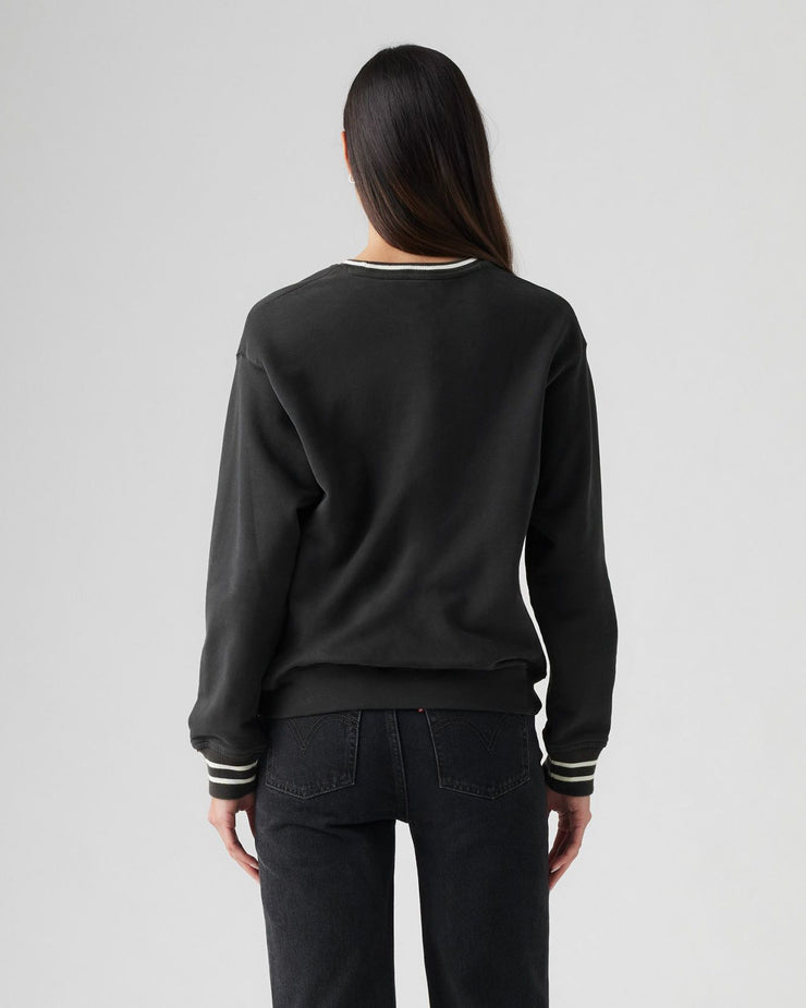 Levi's® Womens GL Heritage Sport Crew Sweat - Archival Script / Pirate Black