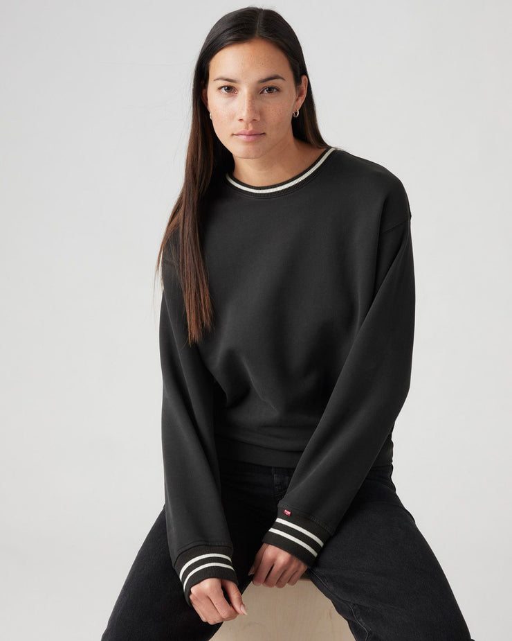 Levi's® Womens GL Heritage Sport Crew Sweat - Archival Script / Pirate Black