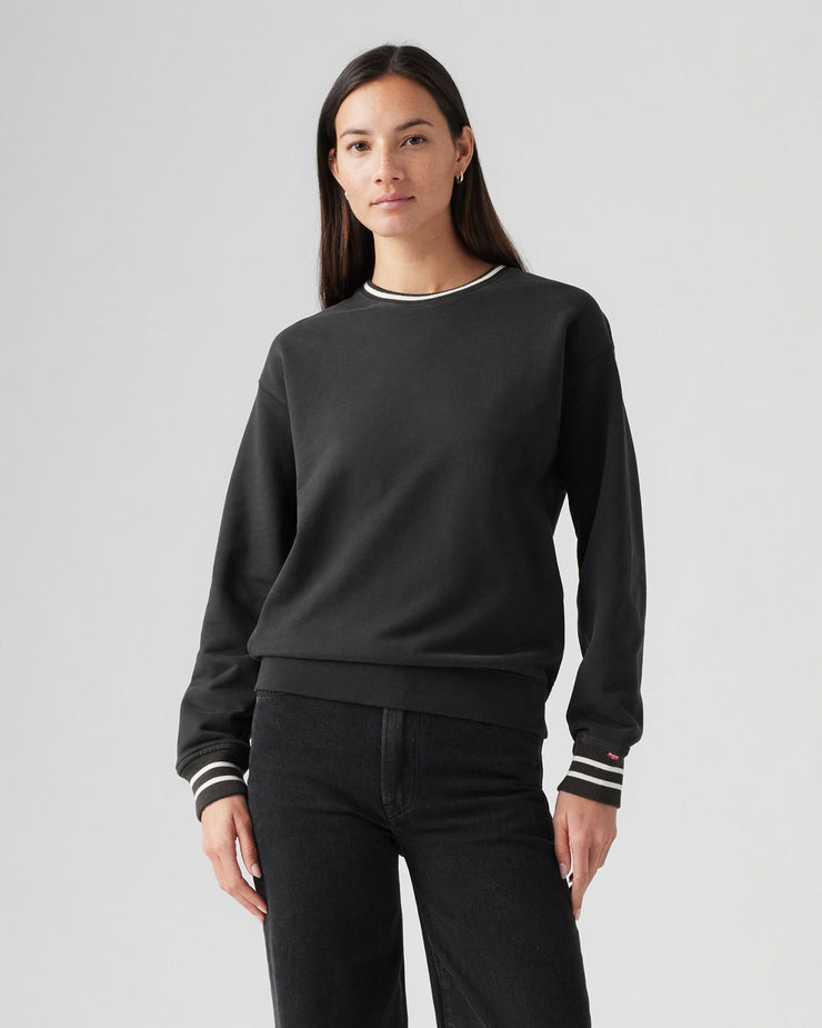 Levi's® Womens GL Heritage Sport Crew Sweat - Archival Script / Pirate Black