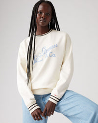 Levi's® Womens Heritage Sport Crew Sweat - Archival Script / Egret | Levi's® Sweaters & Knitwear | JEANSTORE