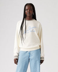 Levi's® Womens Heritage Sport Crew Sweat - Archival Script / Egret | Levi's® Sweaters & Knitwear | JEANSTORE