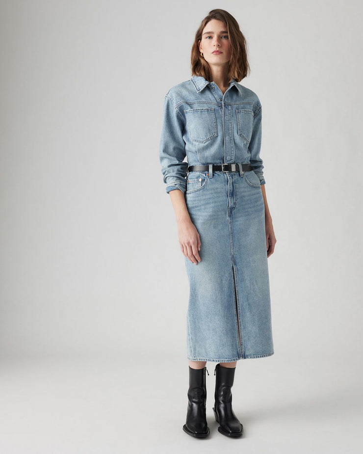 Levi's® Womens Western Denim Midi Shirt Dress - Feeling This