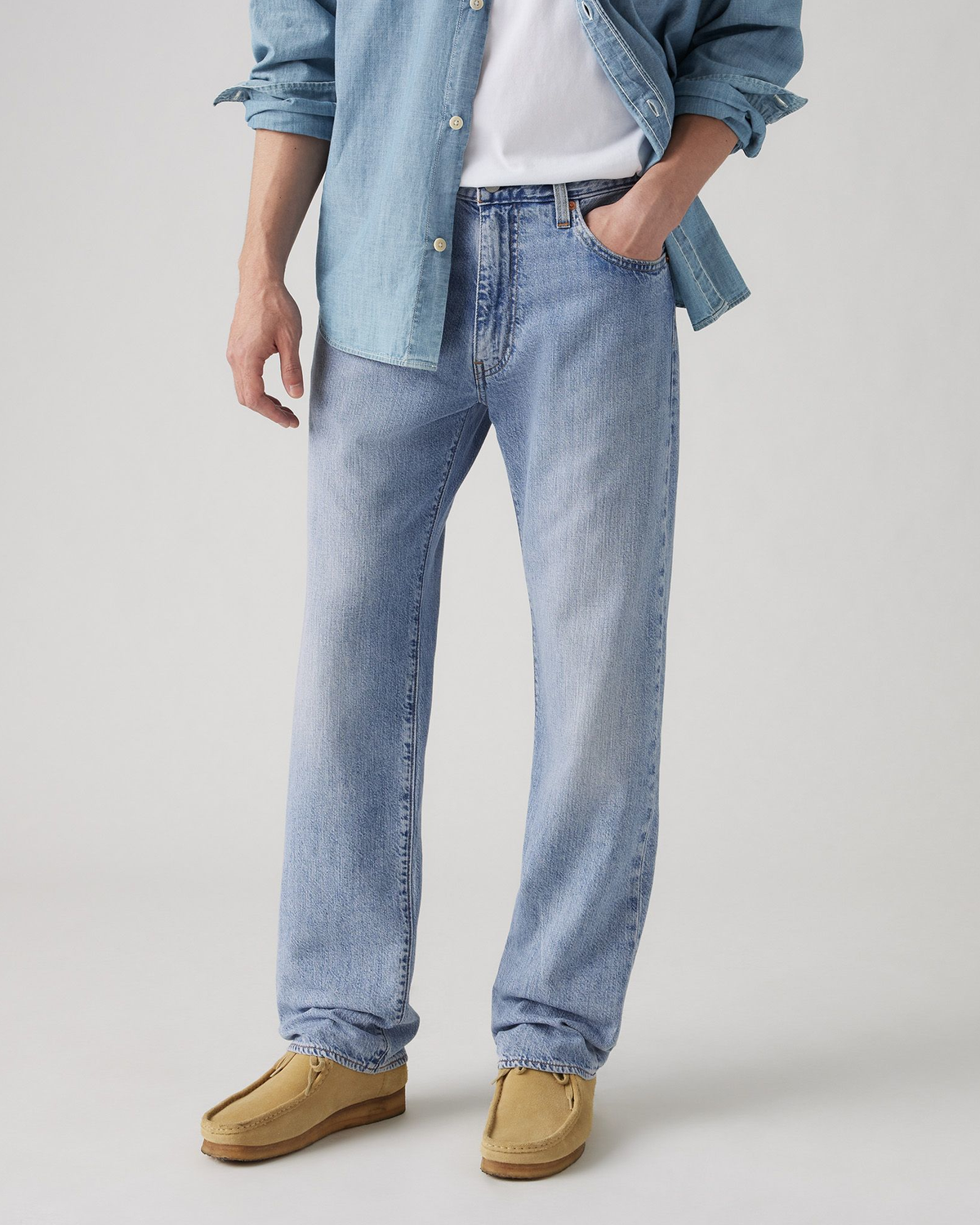 Levi's® 555 Lightweight Relaxed Straight Mens Linen+ Denim Jeans - Call Me Again | Levi's® Jeans | JEANSTORE