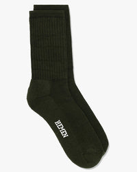 Hemen Biarritz HMN04 Organic Cotton Rib Sport Socks - Dark Forest Green | Hemen Biarritz Socks | JEANSTORE