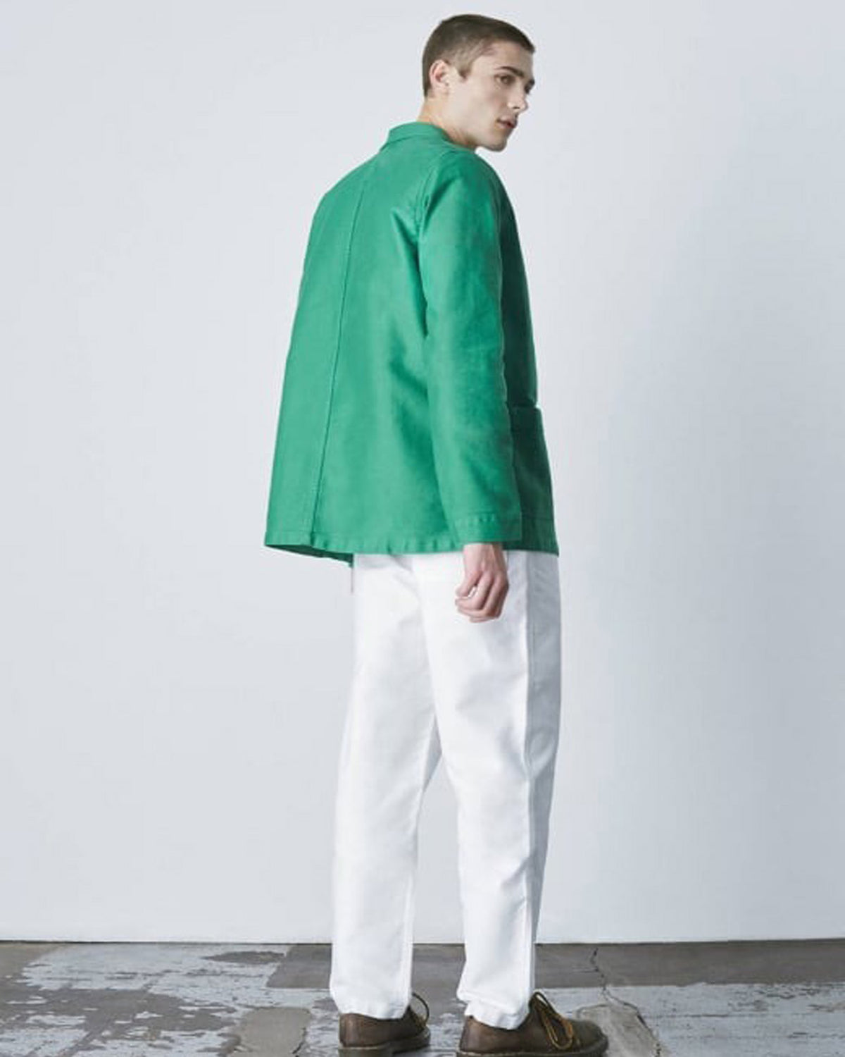 Le Mont St Michel Moleskin Authentic Work Jacket - Green | Le Mont St Michel Jackets & Coats | JEANSTORE