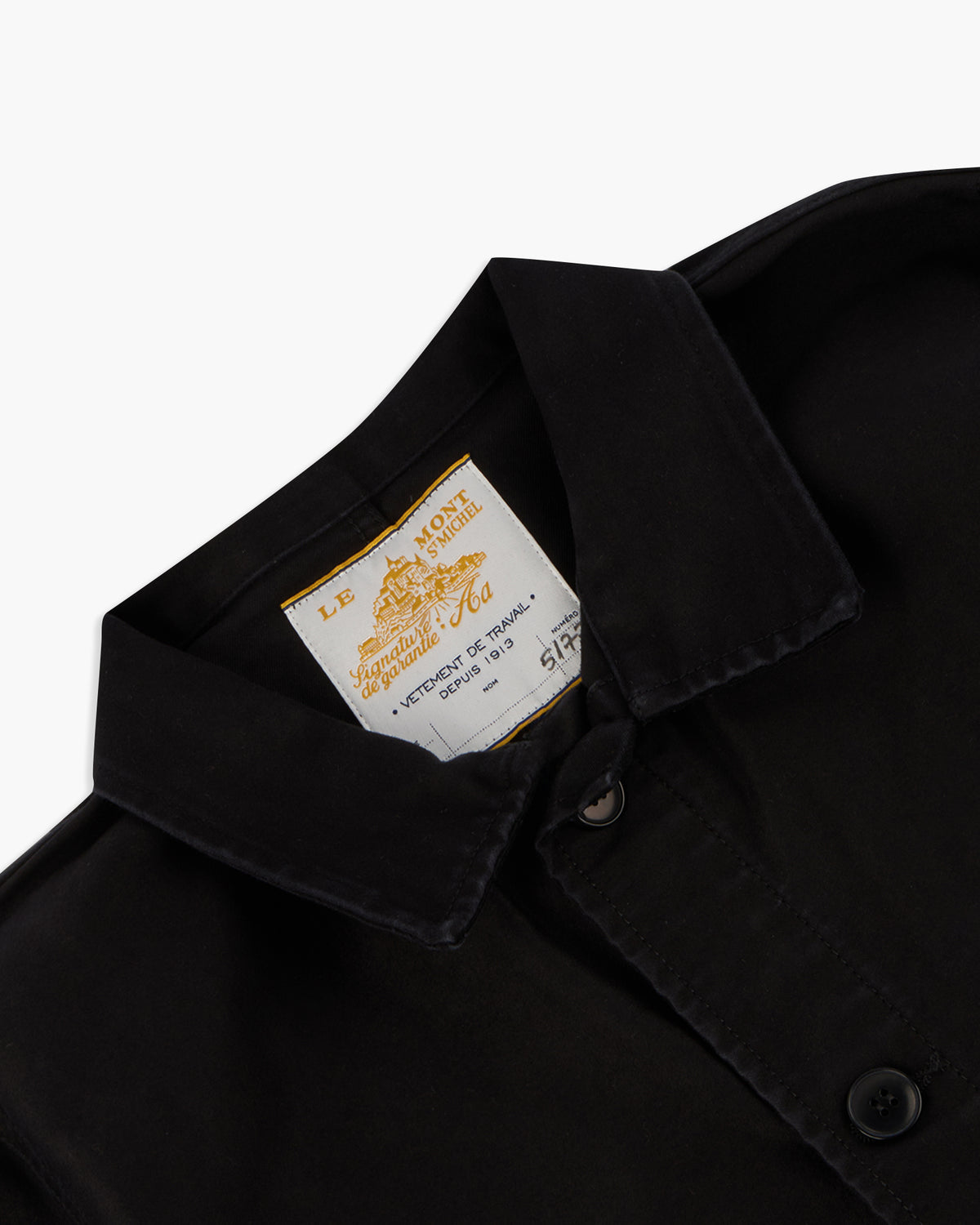 Le Mont St Michel Moleskin Authentic Work Jacket - Black | Le Mont St Michel Jackets & Coats | JEANSTORE