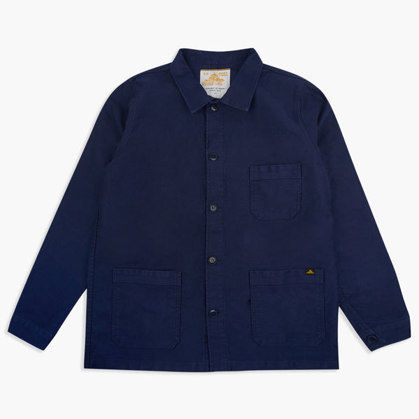 Le Mont St Michel Moleskin Authentic Work Jacket - Blue | Le Mont St Michel Jackets & Coats | JEANSTORE