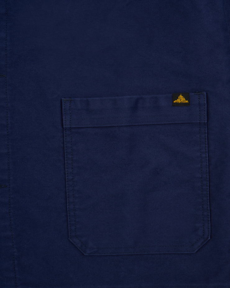 Le Mont St Michel Moleskin Authentic Work Jacket - Blue | Le Mont St Michel Jackets & Coats | JEANSTORE