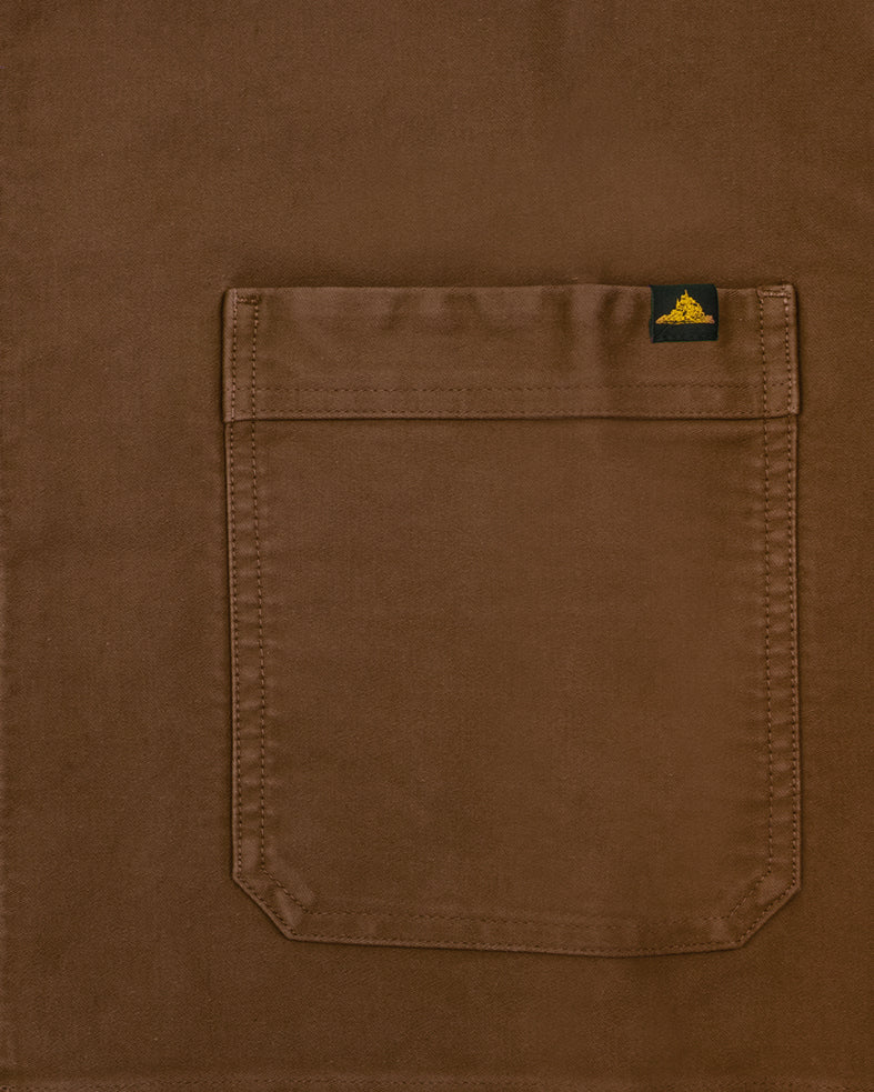 Le Mont St Michel Moleskin Authentic Work Jacket - Brown | Le Mont St Michel Jackets & Coats | JEANSTORE