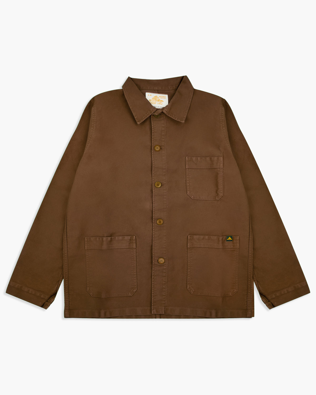 Le Mont St Michel Moleskin Authentic Work Jacket - Brown | Le Mont St Michel Jackets & Coats | JEANSTORE