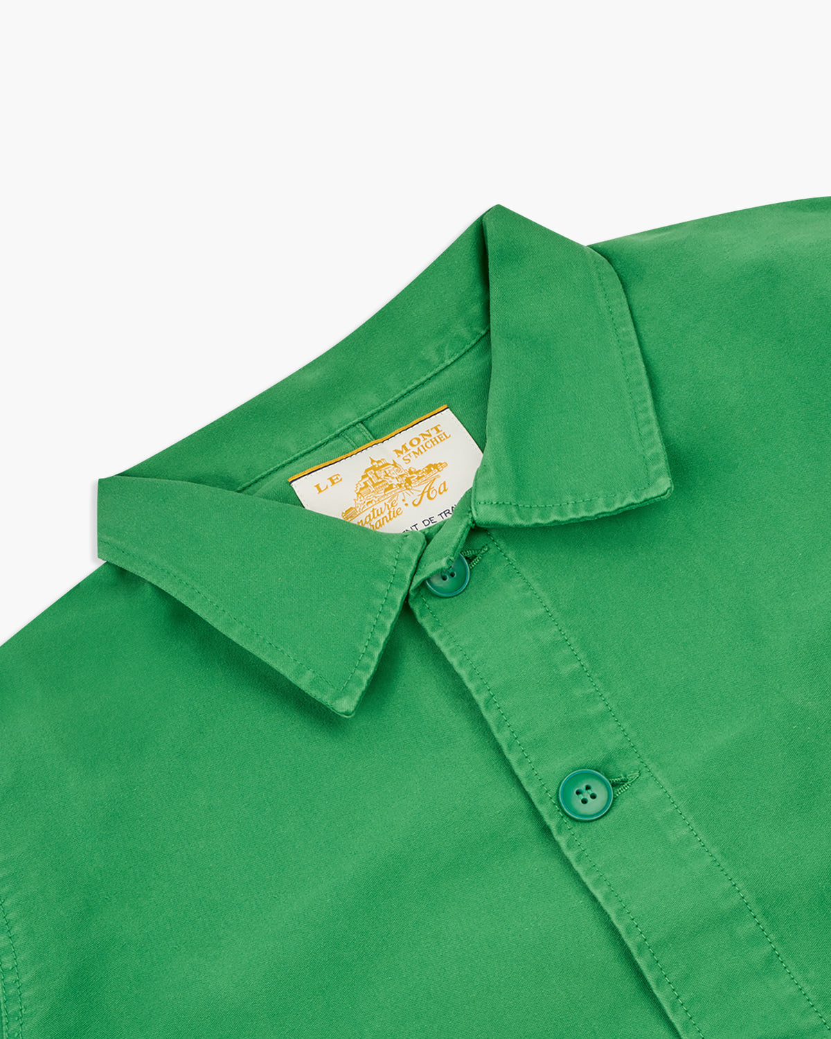 Le Mont St Michel Moleskin Authentic Work Jacket - Green | Le Mont St Michel Jackets & Coats | JEANSTORE
