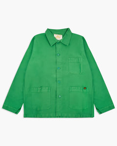 Le Mont St Michel Moleskin Authentic Work Jacket - Green