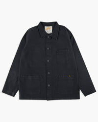 Le Mont St Michel Moleskin Vintage Washed Work Jacket - Black | Le Mont St Michel Jackets & Coats | JEANSTORE