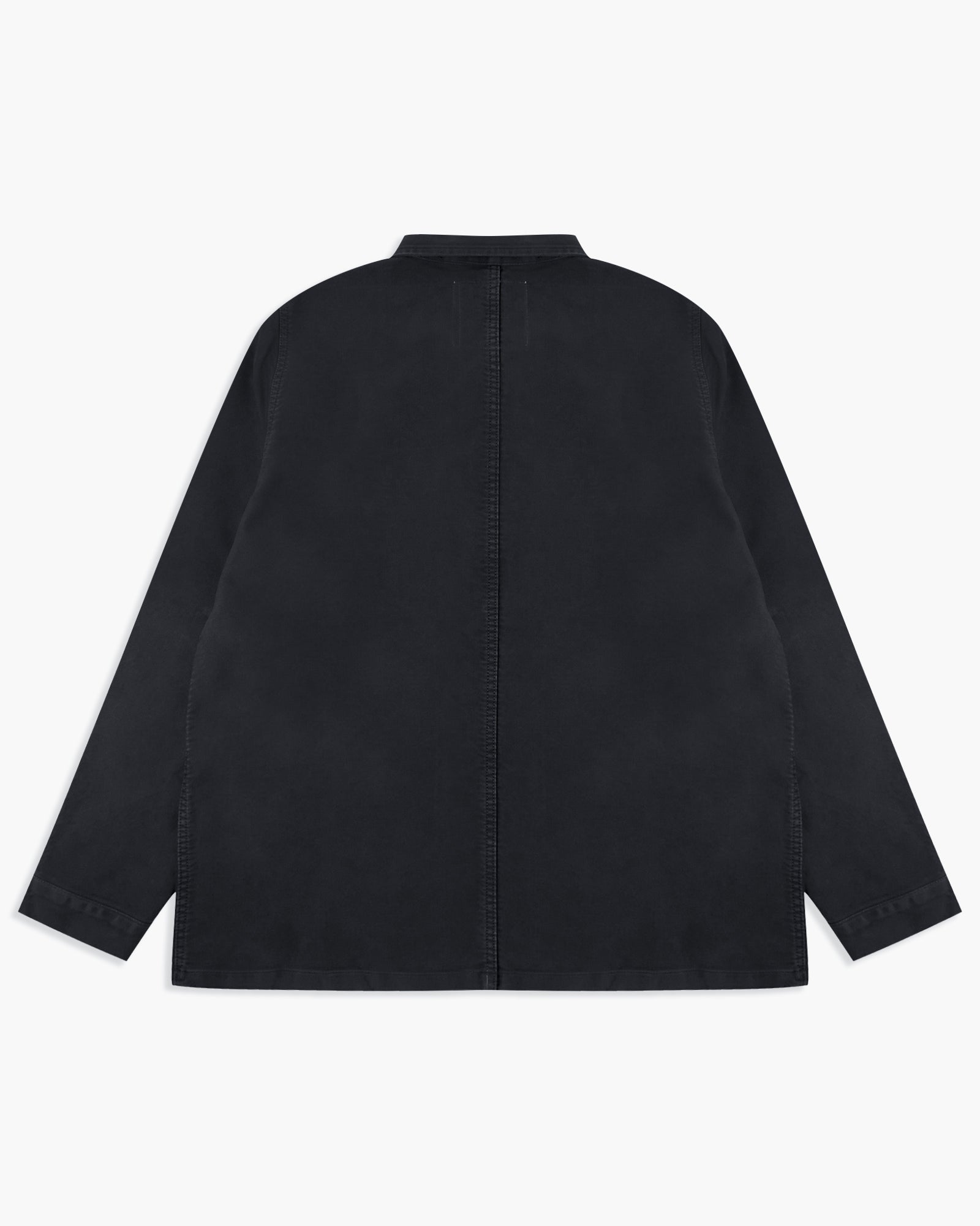 Le Mont St Michel Moleskin Vintage Washed Work Jacket - Black
