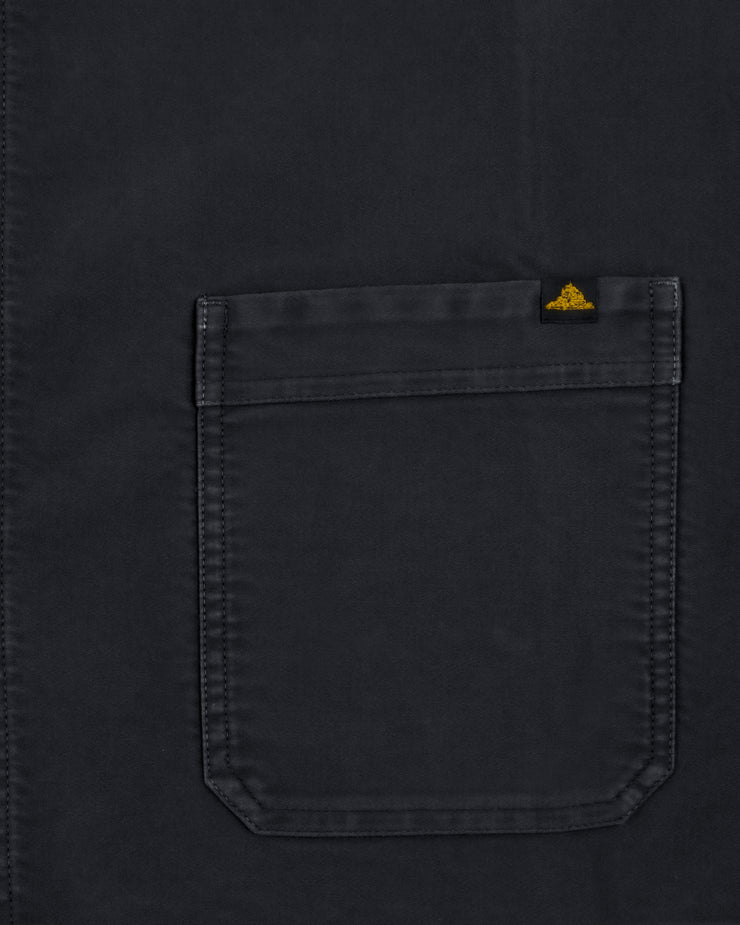 Le Mont St Michel Moleskin Vintage Washed Work Jacket - Black | Le Mont St Michel Jackets & Coats | JEANSTORE