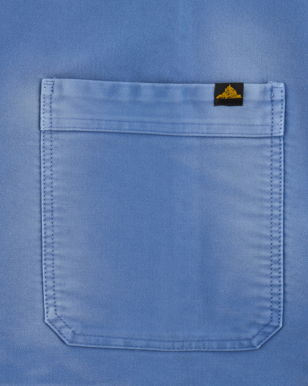 Le Mont St Michel Moleskin Vintage Washed Work Jacket - Blue | Le Mont St Michel Jackets & Coats | JEANSTORE