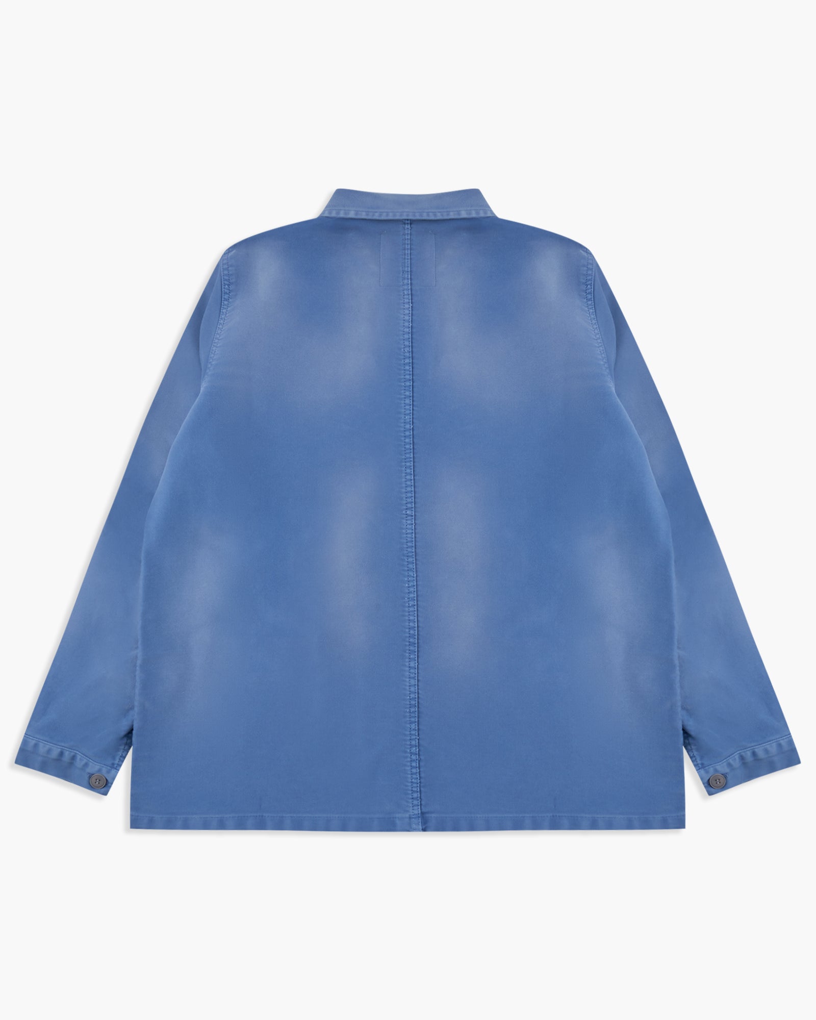 Le Mont St Michel Moleskin Vintage Washed Work Jacket - Blue