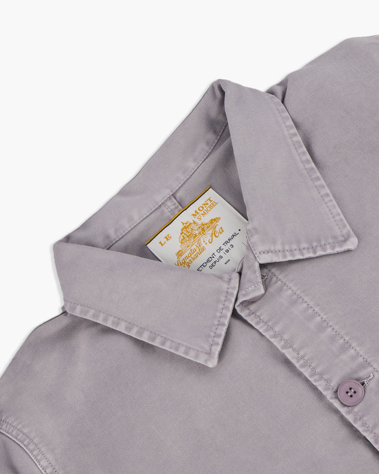 Le Mont St Michel Moleskin Vintage Washed Work Jacket - Grey | Le Mont St Michel Jackets & Coats | JEANSTORE