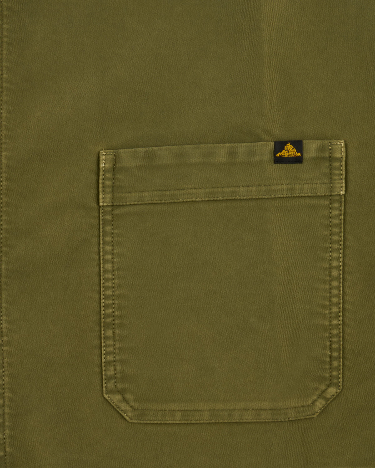 Le Mont St Michel Moleskin Vintage Washed Work Jacket - Khaki | Le Mont St Michel Jackets & Coats | JEANSTORE