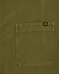 Le Mont St Michel Moleskin Vintage Washed Work Jacket - Khaki | Le Mont St Michel Jackets & Coats | JEANSTORE