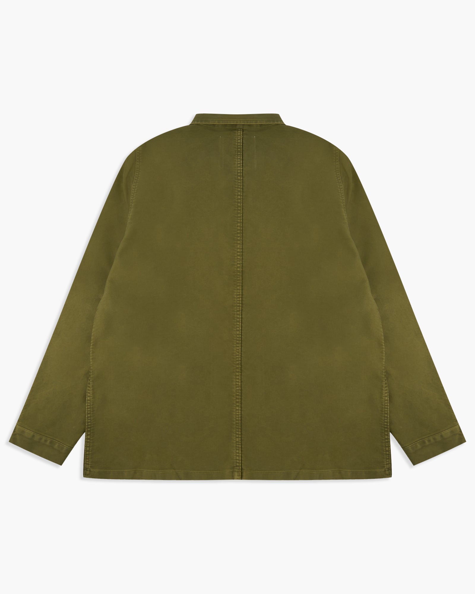 Le Mont St Michel Moleskin Vintage Washed Work Jacket - Khaki