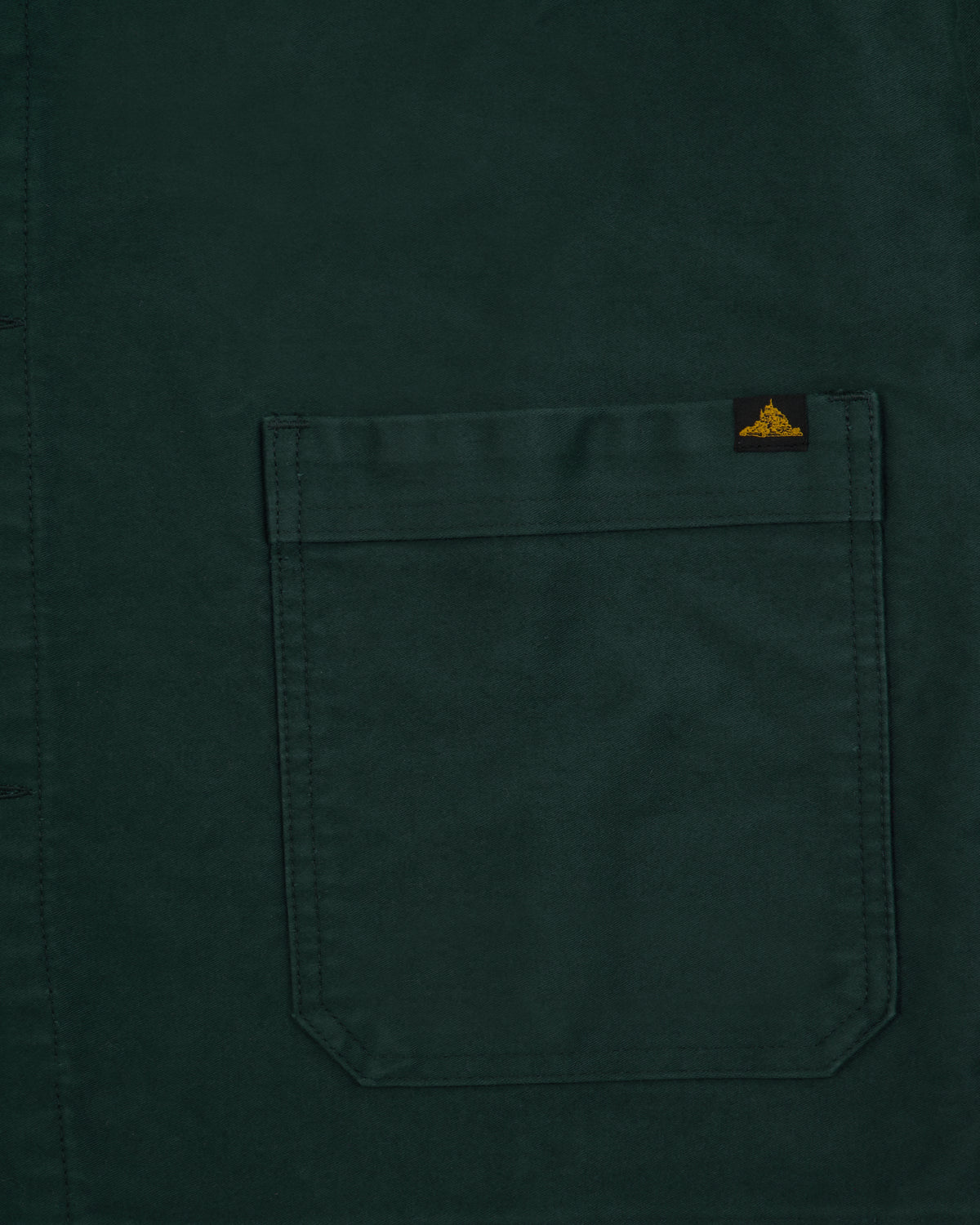 Le Mont St Michel Moleskin Authentic Work Jacket - Forest Green | Le Mont St Michel Jackets & Coats | JEANSTORE