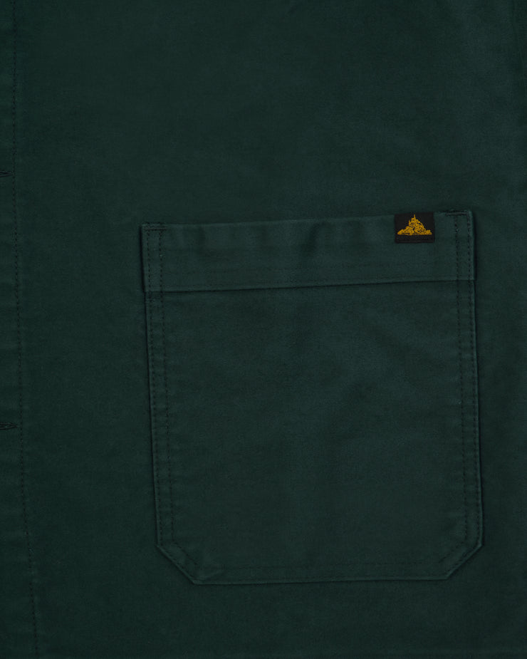 Le Mont St Michel Moleskin Authentic Work Jacket - Forest Green | Le Mont St Michel Jackets & Coats | JEANSTORE