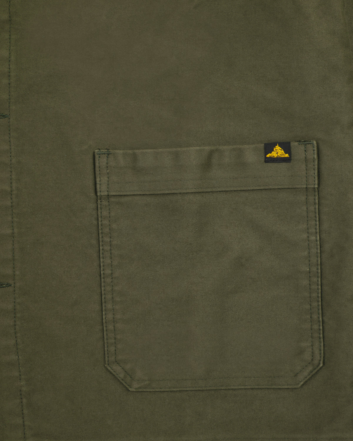 Le Mont St Michel Moleskin Authentic Work Jacket - Khaki | Le Mont St Michel Jackets & Coats | JEANSTORE