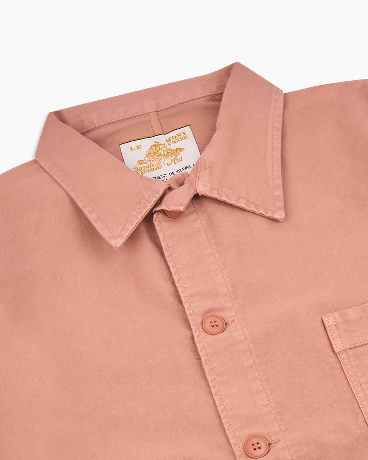 Le Mont St Michel Moleskin Authentic Work Jacket - Ash Pink | Le Mont St Michel Jackets & Coats | JEANSTORE