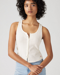 Levi's® Womens Dry Goods Pointelle Tank Top - Gardenia | Levi's® T Shirts | JEANSTORE