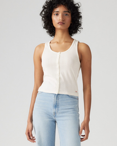 Levi's® Womens Dry Goods Pointelle Tank Top - Gardenia