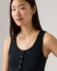 Levi's® Womens Dry Goods Pointelle Tank Top - Anthracite Night | Levi's® T Shirts | JEANSTORE