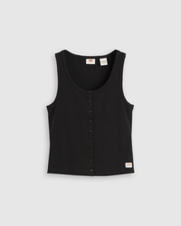 Levi's® Womens Dry Goods Pointelle Tank Top - Anthracite Night | Levi's® T Shirts | JEANSTORE