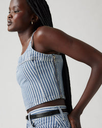 Levi's® Womens Jadine Cami Tank Top - Mischa Stripe Denim | Levi's® T Shirts | JEANSTORE